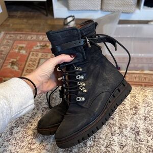 A.S.98 black combat boots size 36 (6.5)